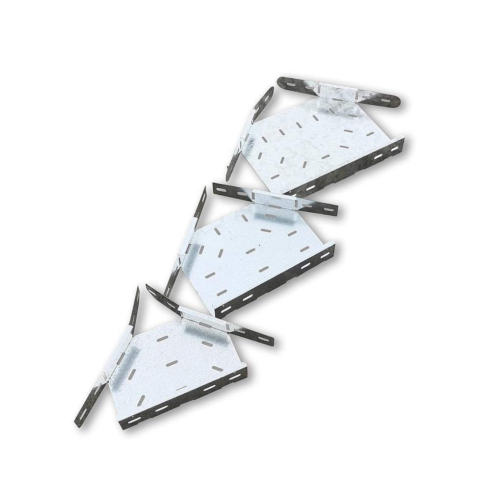 PORTACABLE RANURADA 3.8X3.8CM "C" DERIVACION