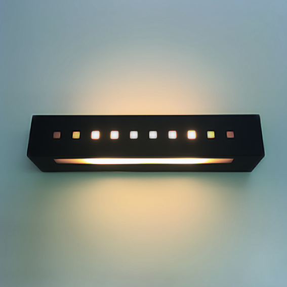 APLIQUE BIDIR 08/30 E27X2  RECTANGULAR (Blanco )