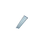 [LOE240C] LOUVER 2 X 40W EMBUTIR C/ CABECERA
