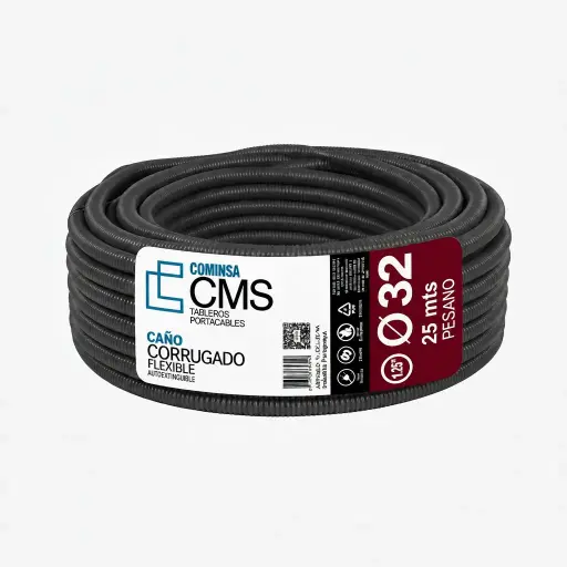 [PL-CCP-32-NA] CMS CAÑO CORRUGADO PESADO 32 mm Naranja 25m