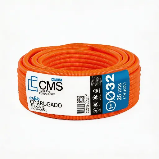 [PL-CCL-32-NA] CMS CAÑO CORRUGADO LIVIANO 32 mm Naranja